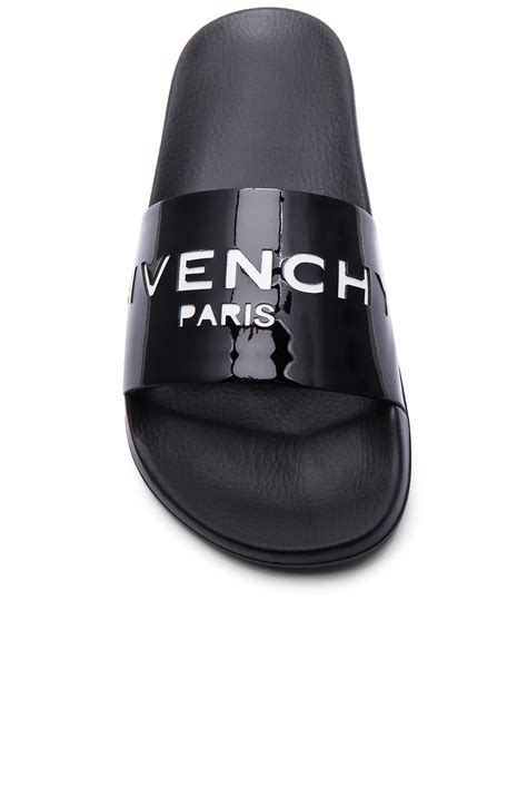 givenchy patent leather slides|givenchy slides for women.